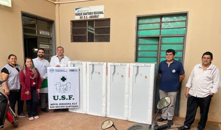 Ministerio de Salud entrega equipos a USFs de Amambay